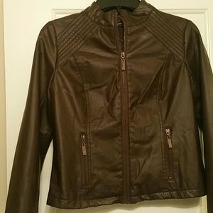 Jou Jou Faux Leather Jacket